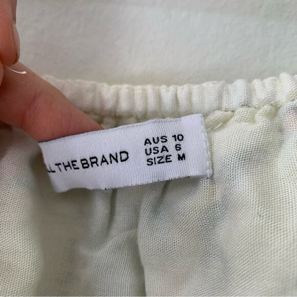 Faithfull The Brand El Rio Linen Cut Out Midi Maxi Dress Loretta Floral Yellow - Picture 8 of 10